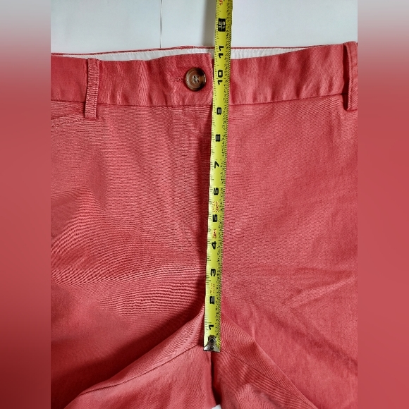 Lands End Papaya Orange Mid Rise Stretch 6.5" Inseam 4 Pockets Shorts Ladies 16 - Picture 6 of 7
